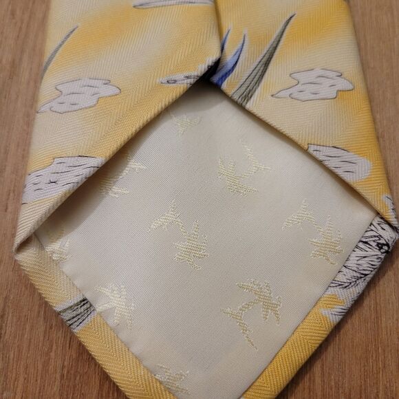 Tommy Bahama Neck Tie Marlin & Floral Pattern Multicolor Silk Tie Hawaiian - Picture 7 of 11